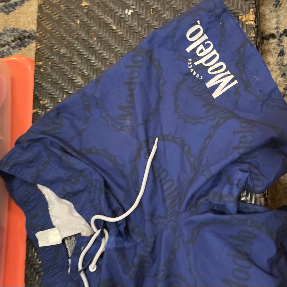 ModelCo Men's Blue Swim Trunks - Picture 2 of 4